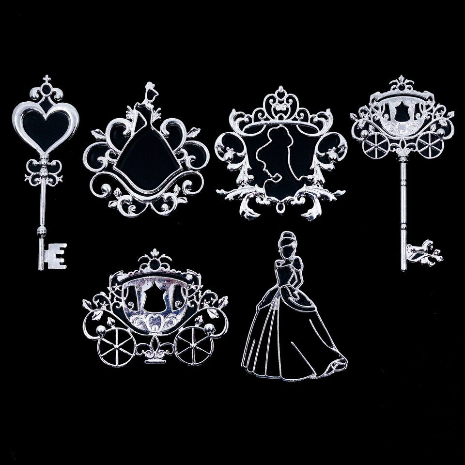 Disney Cinderella Open Bezel Charms (6 pieces)