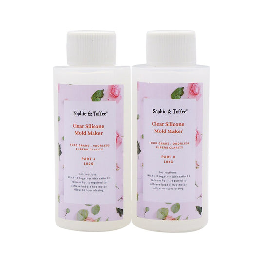 Super Clear Silicone Mold Maker (Pressure Pot required) (200g)