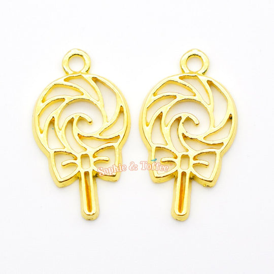 Lollipop Open Bezel Charm (4 pieces)