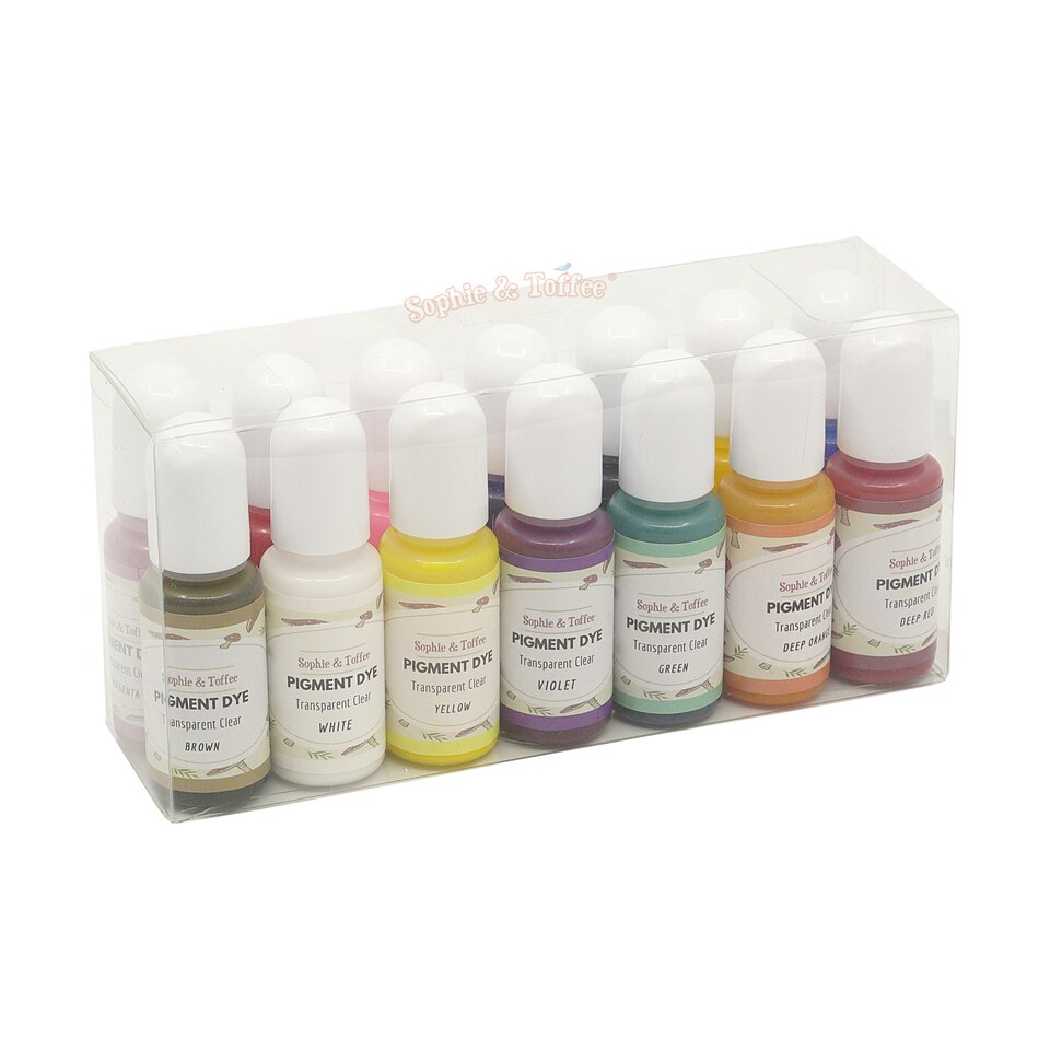 18 Color Epoxy UV Resin Pigment - Liquid Epoxy Resin Dye Transparent Colorant UV