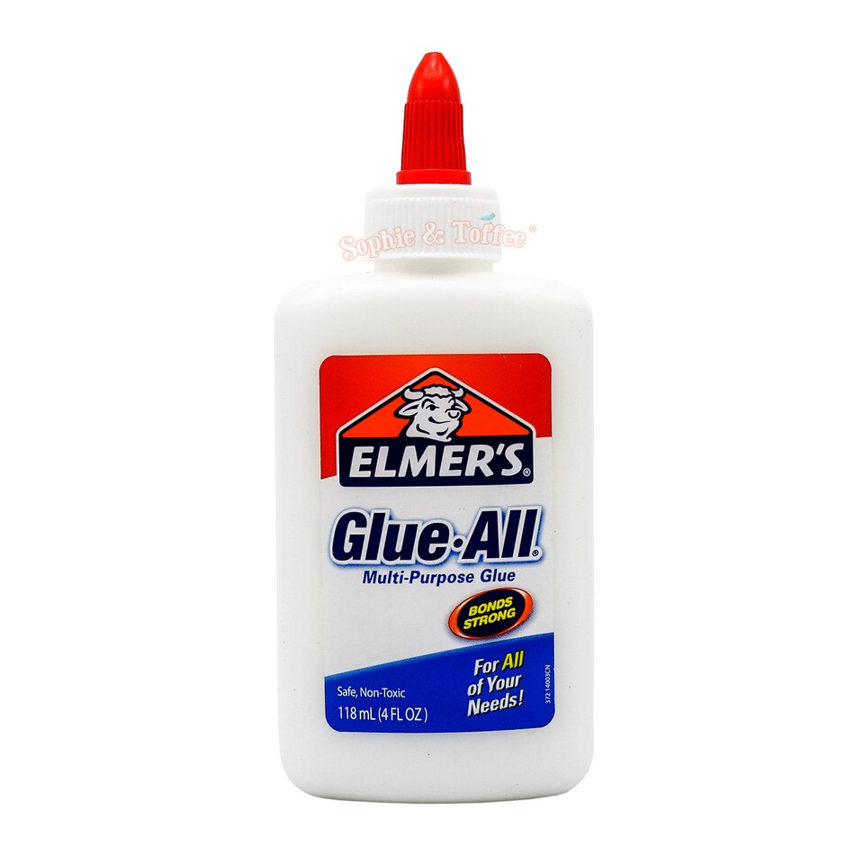 Lot of 2 Elmer's Glue-All Multi-Purpose Liquid Glue, Extra Strong- 4 oz.  Bottles