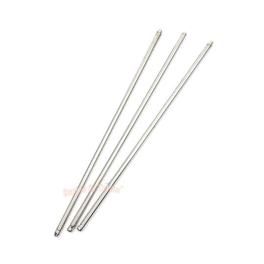 Silver Hair Pin Rod Sticks (4 pieces)