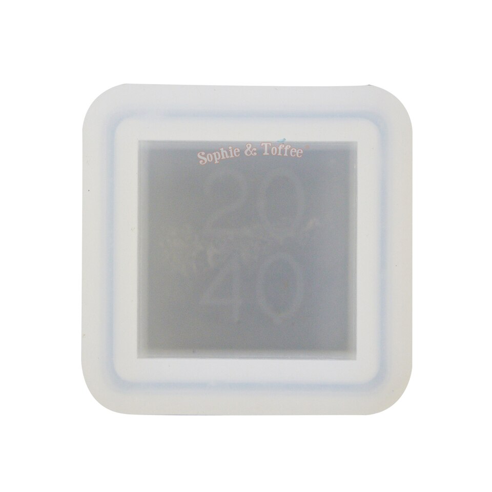 SQUARED LITTLE POT SILICONE MOLD 5,6 cm x 5,6 cm - super glossy