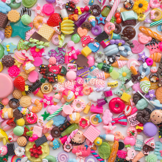 Mixed Designs Assortment Cabochons Grab Bag - 20 pieces