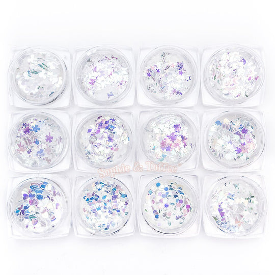 Holographic Confetti - 12 Shapes Pack