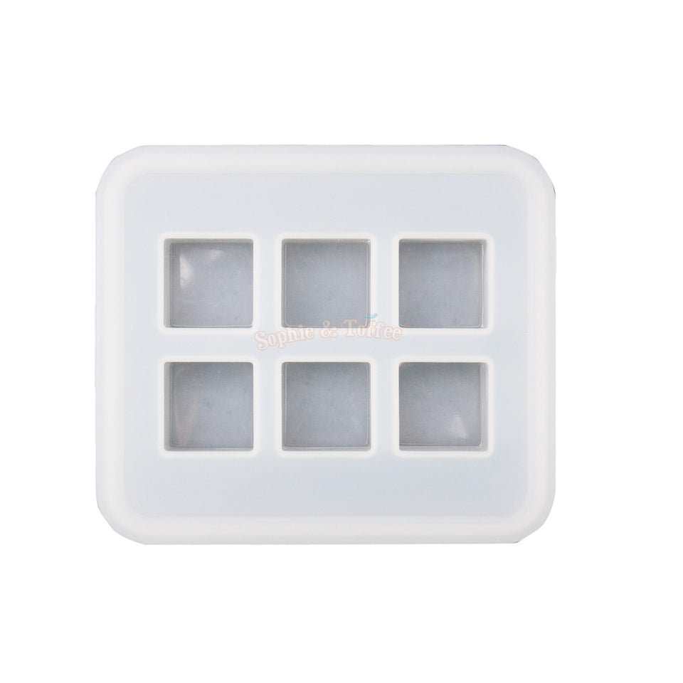 Square Cube Silicone Mold  16mm Cube Silicone Mold (6 Cavity