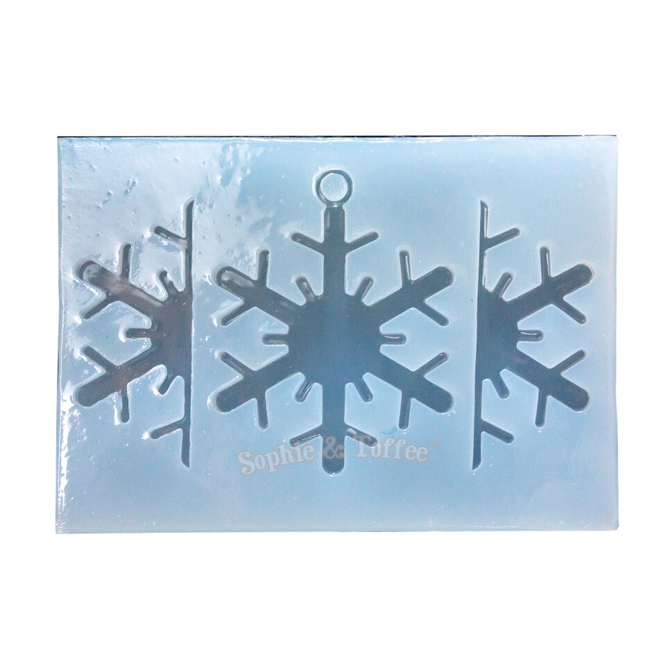 Emlems Snowflake set Silicone Mould food safe for cake toppers and resin