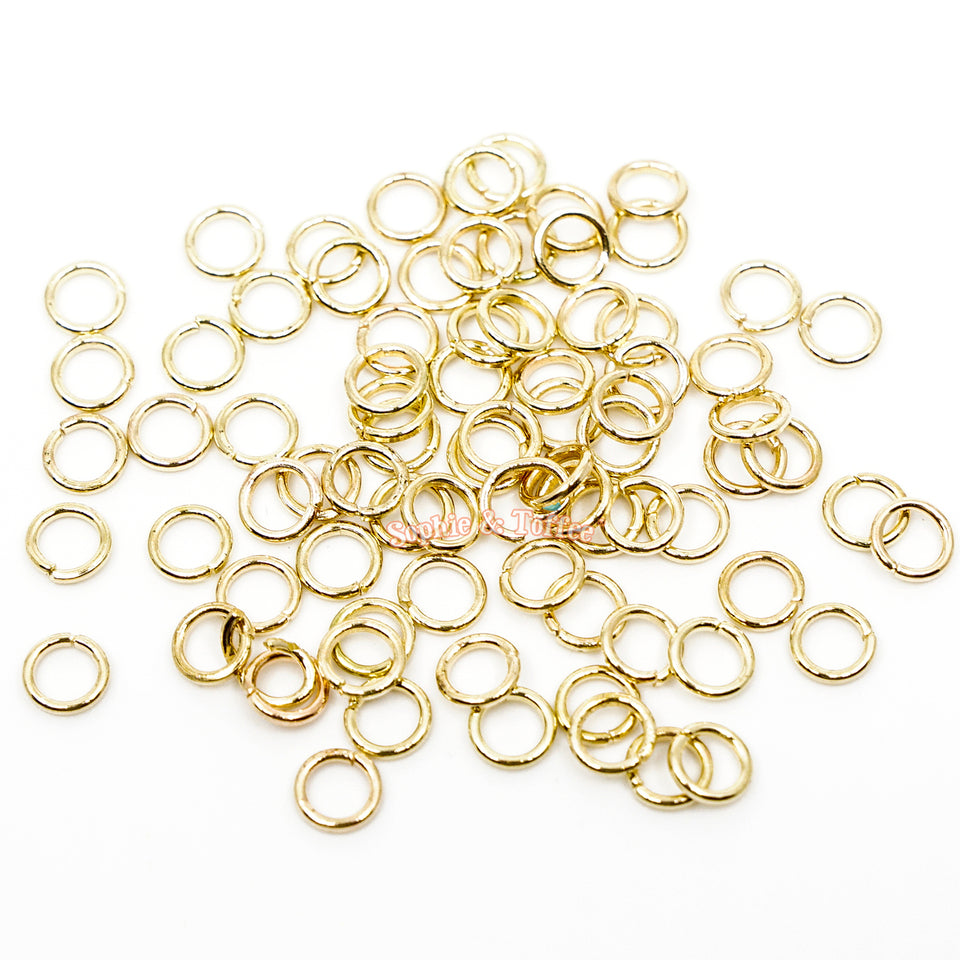 Light Gold Jump Rings (5mm)  Open Jumprings Nickel Free Charm Connector  Bracelet Jewelry Making Jewellery Findings – Sophie & Toffee