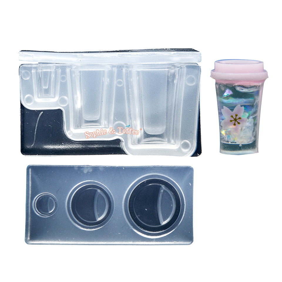 Mini Tray Jar Silicone Molds Dollhouse Miniature Decor Epoxy Resin
