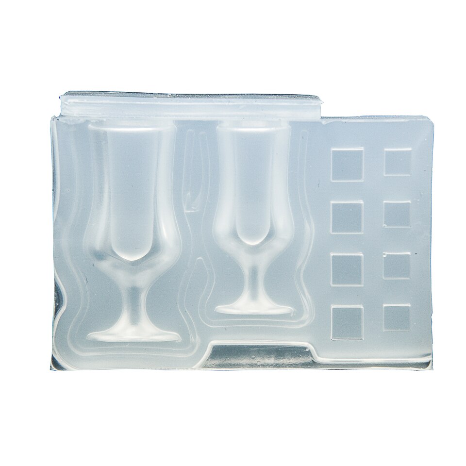 Soft Silicone Mould Ice Mold Ice Cube Shape Wine Glass Multi-tool
