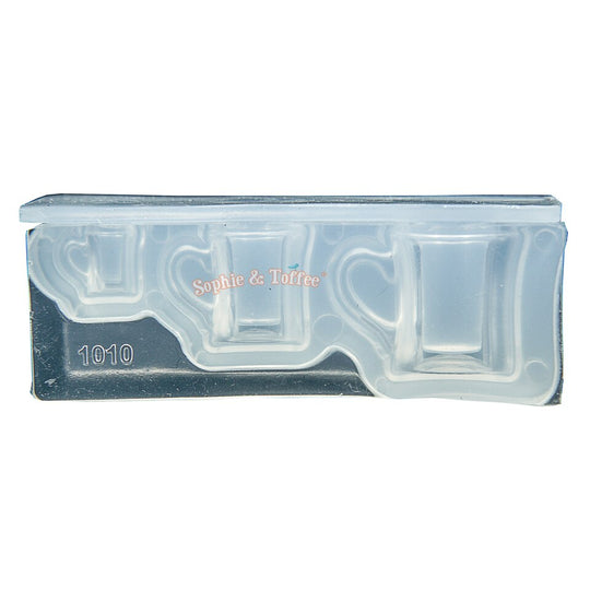 Molde de silicona para taza en miniatura 3D