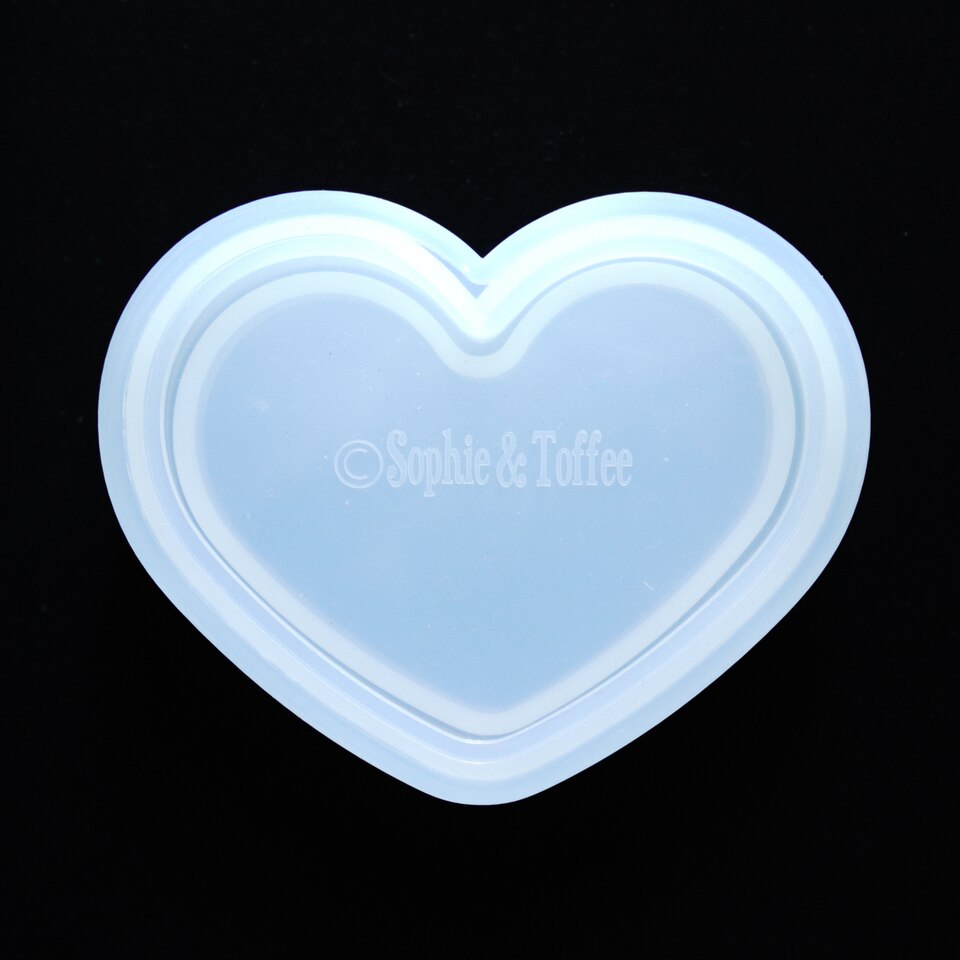 UV Safe Heart Charm Silicone Mold for UV or Epoxy Resin Art Single