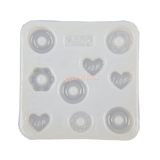 Molde de silicona en miniatura para chocolate y donuts