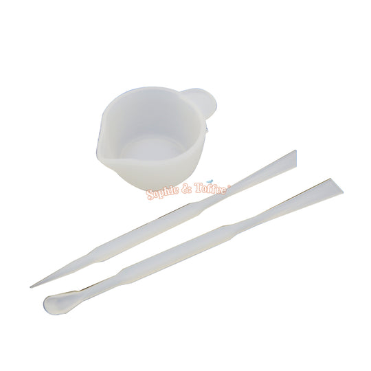 Silicone Cup with Mixing Tools