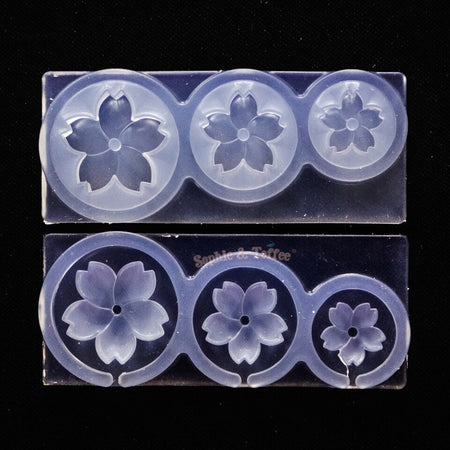 Tiny Sakura Silicone Mold (15 Cavity), 3D Cherry Blossom Mold, Small, MiniatureSweet, Kawaii Resin Crafts, Decoden Cabochons Supplies