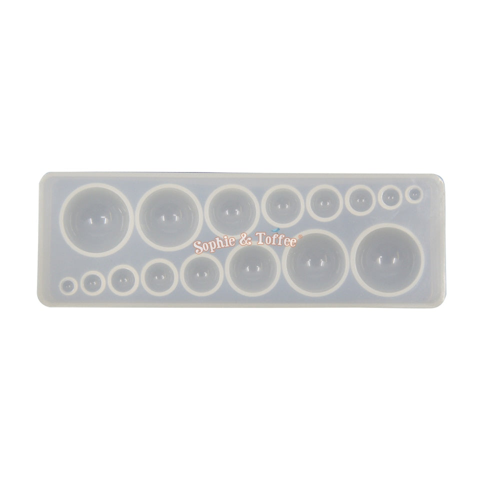 Molds Handmade Jewelry Silicon  Half Ball Silicone Mold Resin