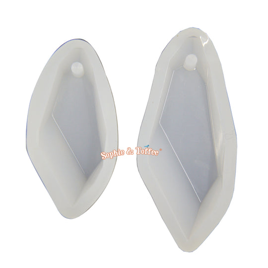 Molde de silicona con gemas facetadas