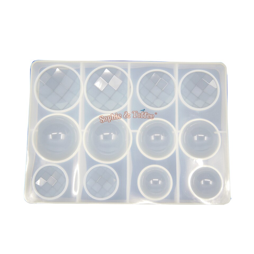 Circle and Flat Ring Clear Silicone Mold