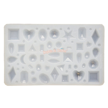 Mini Circle Gems Silicone Resin Mold, Decoden Mold, UV Resin Mould, Flexible Epoxy Resin Mold, Clear Silicone Mold