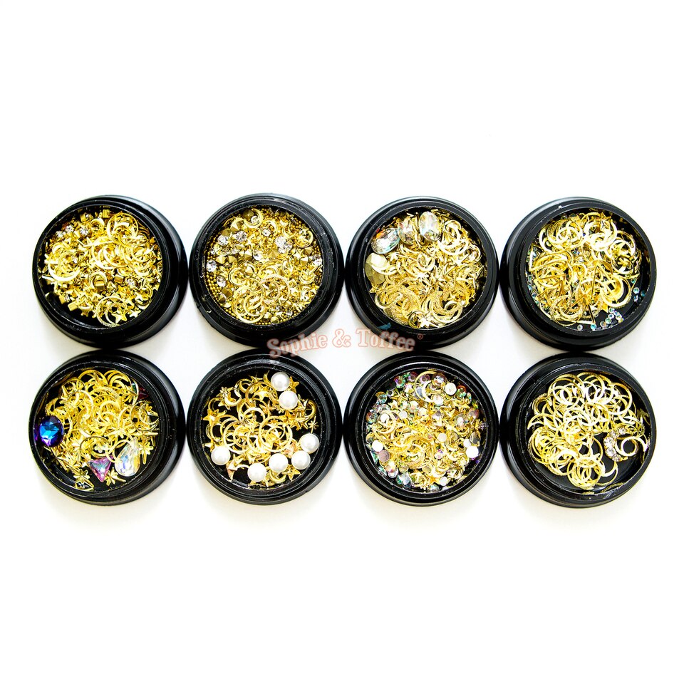 Magical Girl Star Moon Gold Assorted Inclusions Resin Fillers