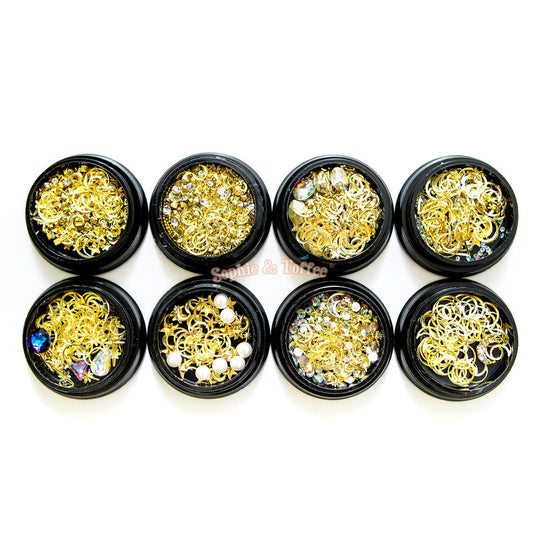 Magical Girl Star Moon Gold Assorted Inclusions Resin