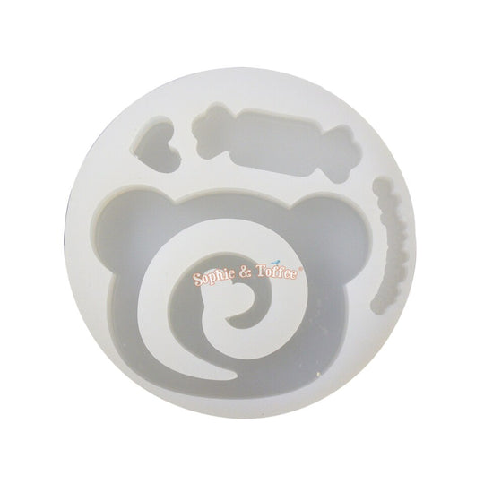 Molde de silicona con forma de oso (mediano)