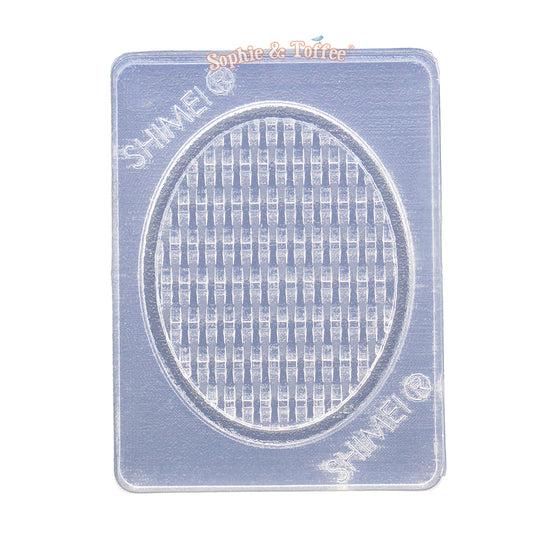 Molde de silicona para bandeja de cesta en miniatura ovalada