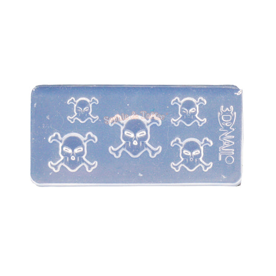 Mini Skull Head Crossbones Silicone Mold