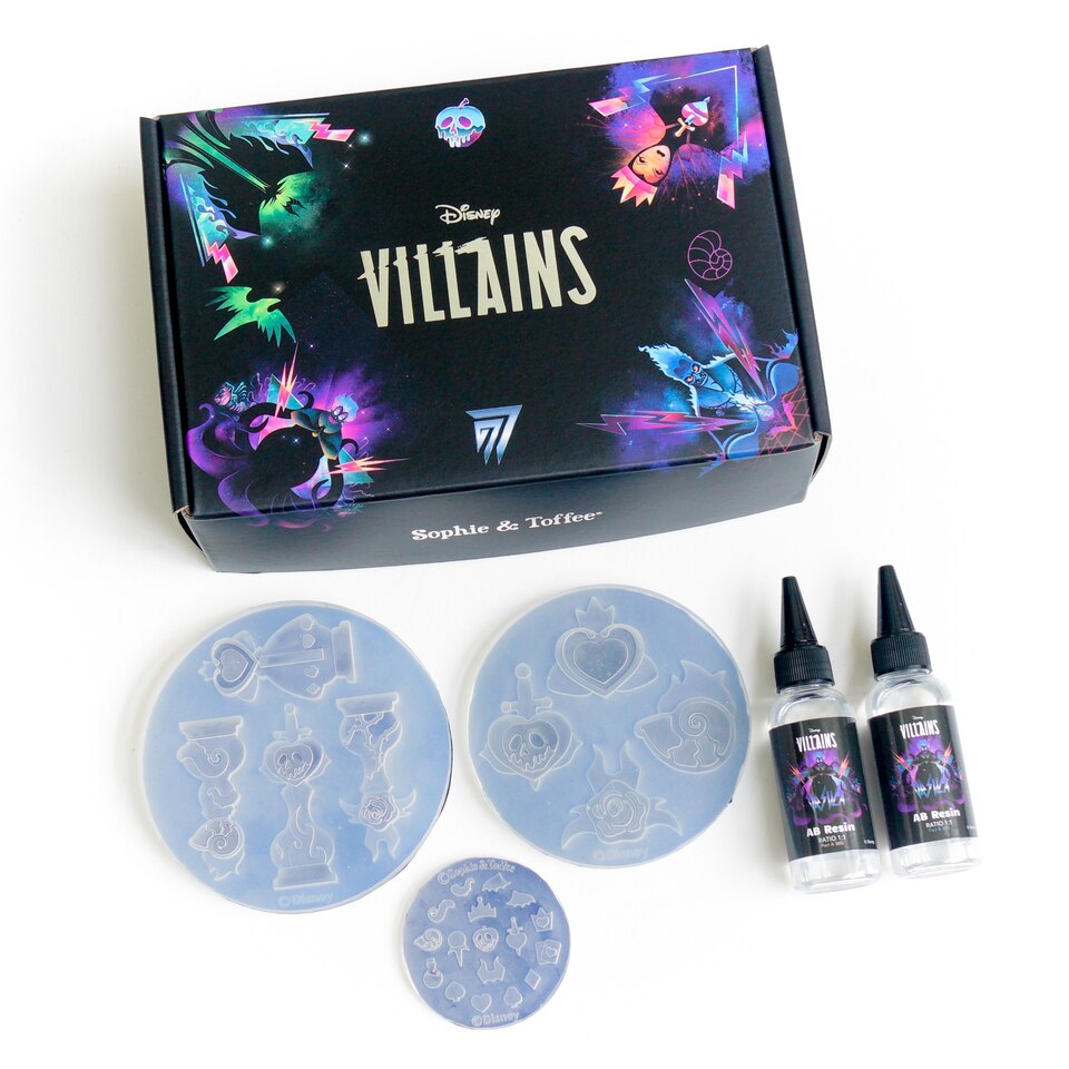 Disney Epoxy Resin Villains Molds Box, Resin Craft Box, Resin Craft Kit, UV Resin Kit