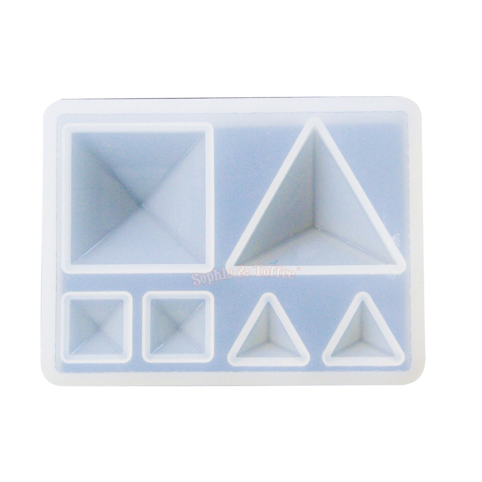 Pyramid Silicone Mold for Resin, Set of 3 | CraftsPal