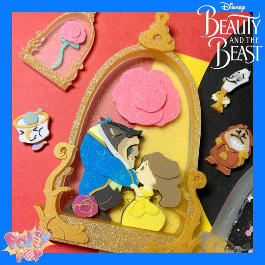 Disney Beauty And The Beast Pollypop Silicone Mold
