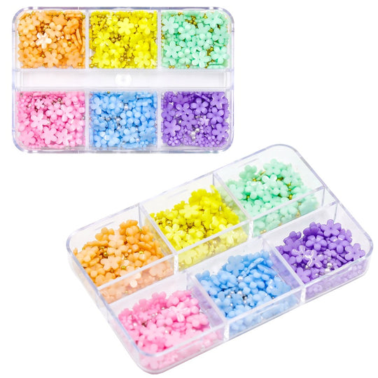 Colourful Flowers Beads Embellishment Mix