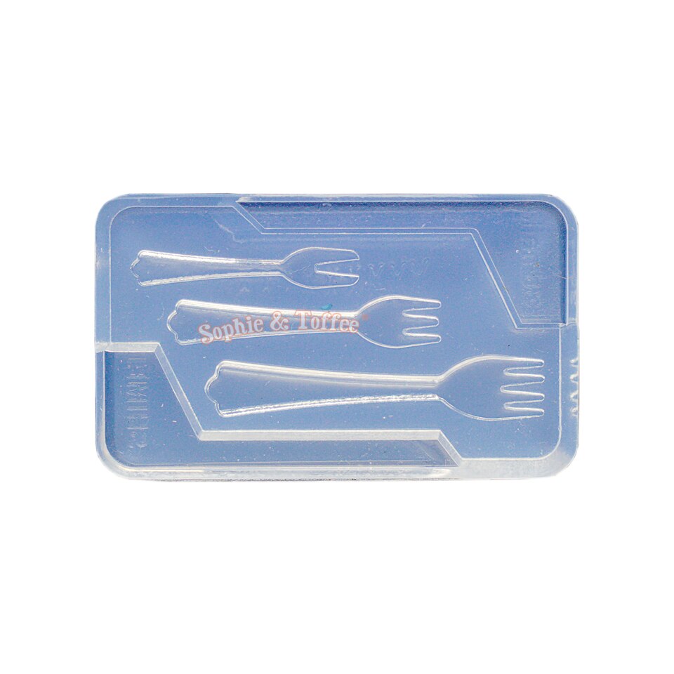 Fork Utensils Clear Silicone Mold