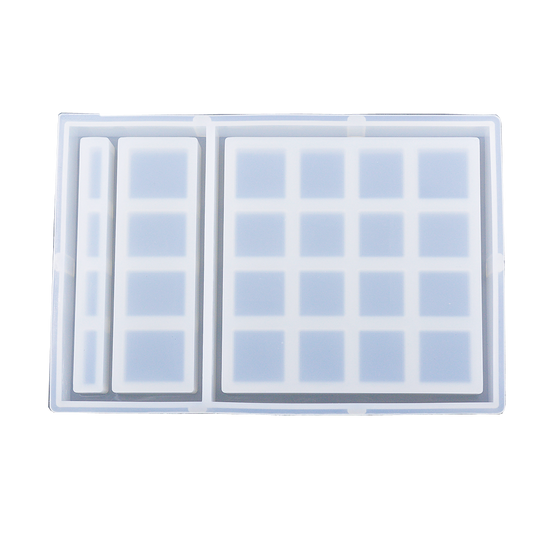 Moule en silicone pour plateau de jeu carré de voyage
