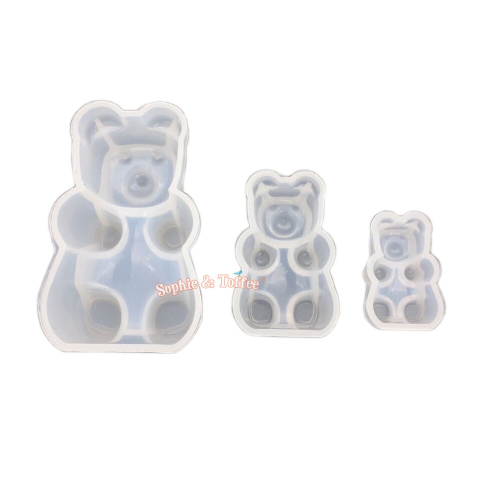 Gummy Bears Clear Silicone Mold - 9 cavityes- 17 mm height x approx 10 –  House Of Molds