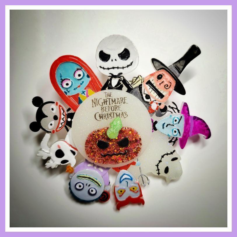 Disney Nightmare Before Christmas Badge Spinner Silicone Mold