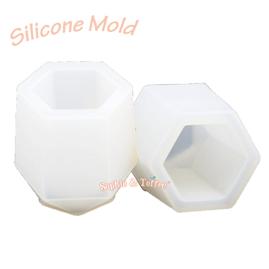 Moule en silicone pour support hexagonal