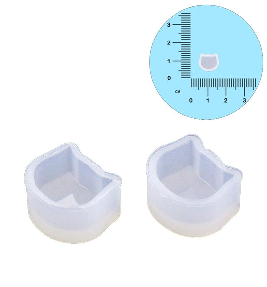 Miniature Cat Face Earrings Silicone Mold (30 pieces)