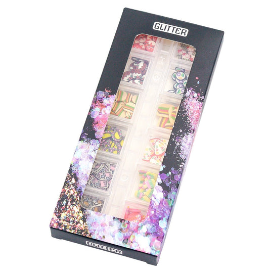 Assorted Snack Polymer Clay Slices Sprinkles