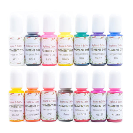18 Colors Epoxy UV Resin Dye Liquid Transparent for UV Resin