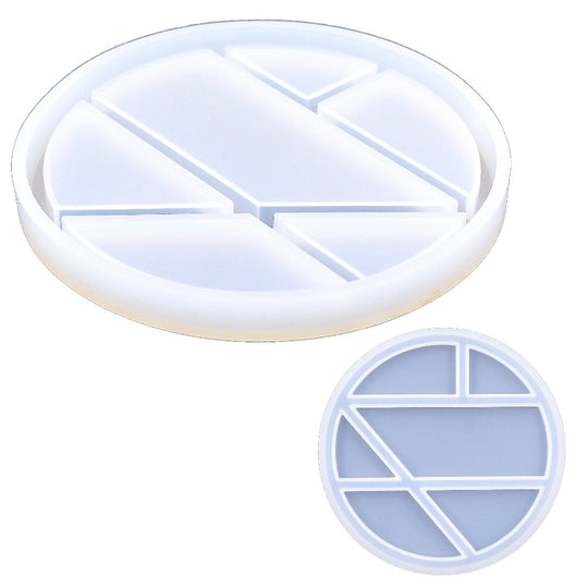 Molde de silicona para bandeja redonda para joyas