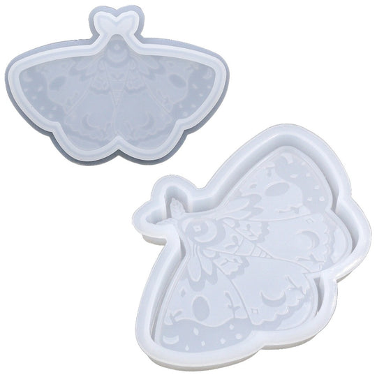 Moth Coaster Silicone Mold (2 pieces)