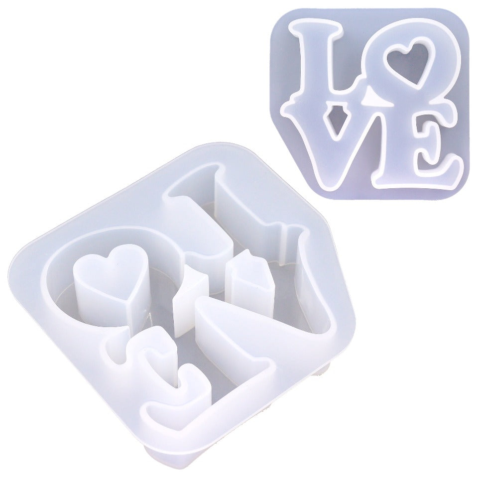 Flat Heart Clear Silicone Mold ,transparent Mold to make 36x38mm heart –  House Of Molds