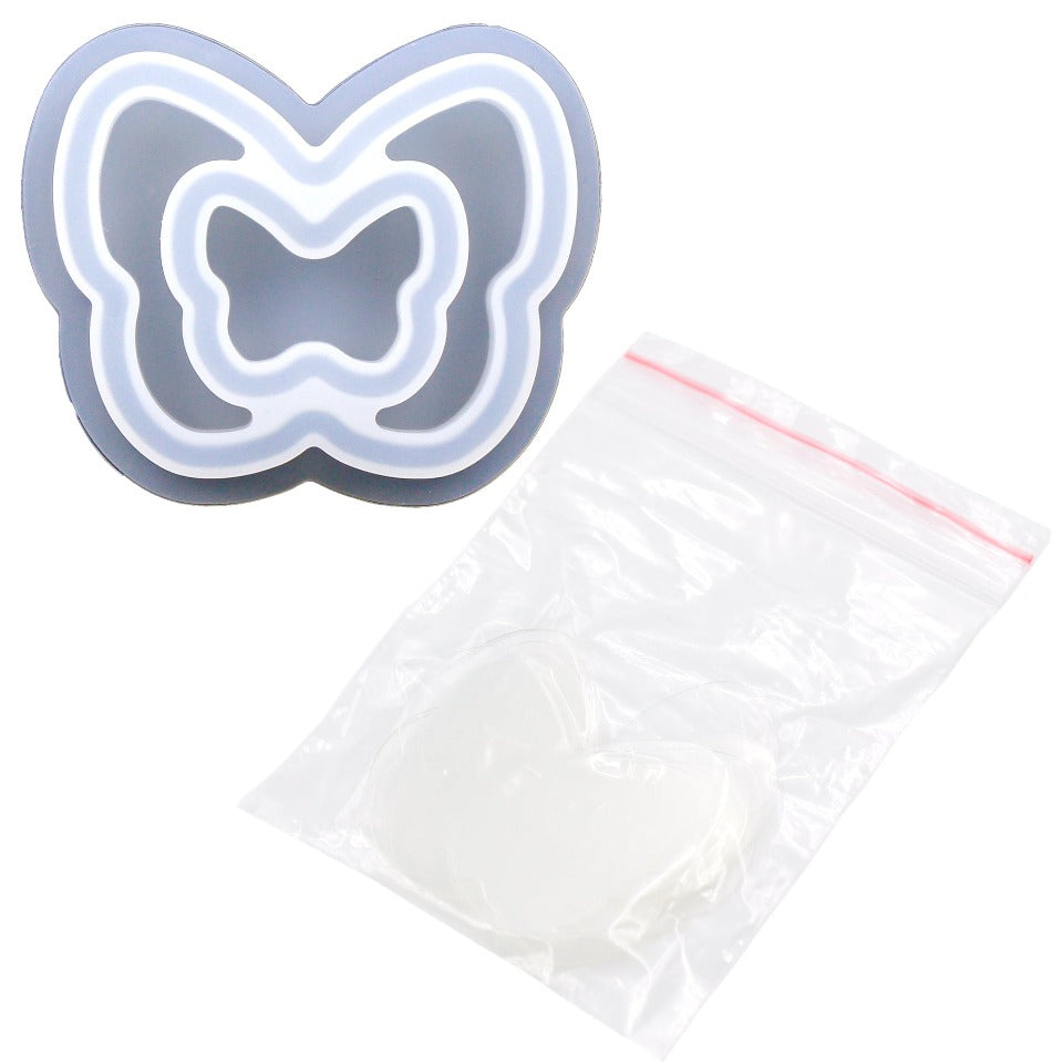 Miniature Butterfly Silicone Mold (2 pieces)