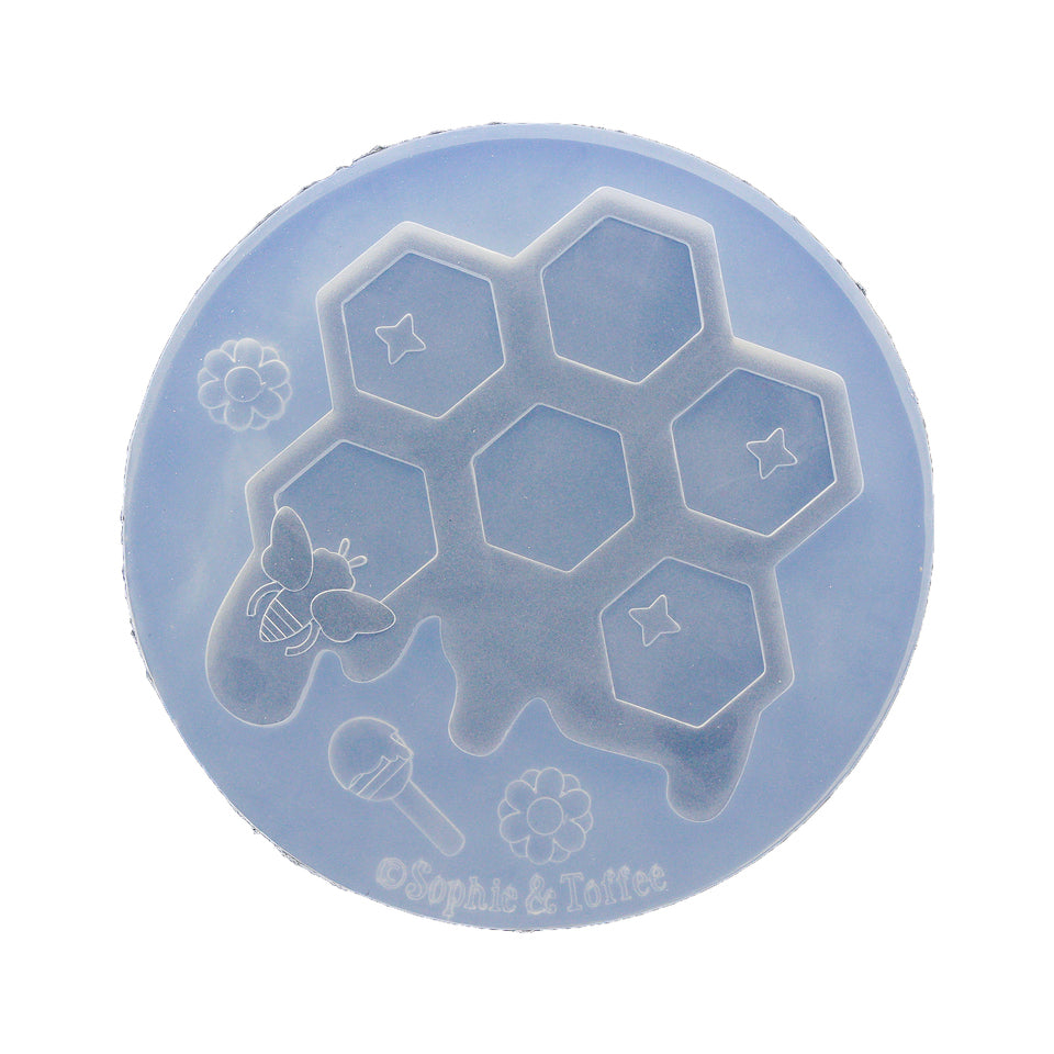  Bee Honeycomb Charms Silicone Resin Molds Bee