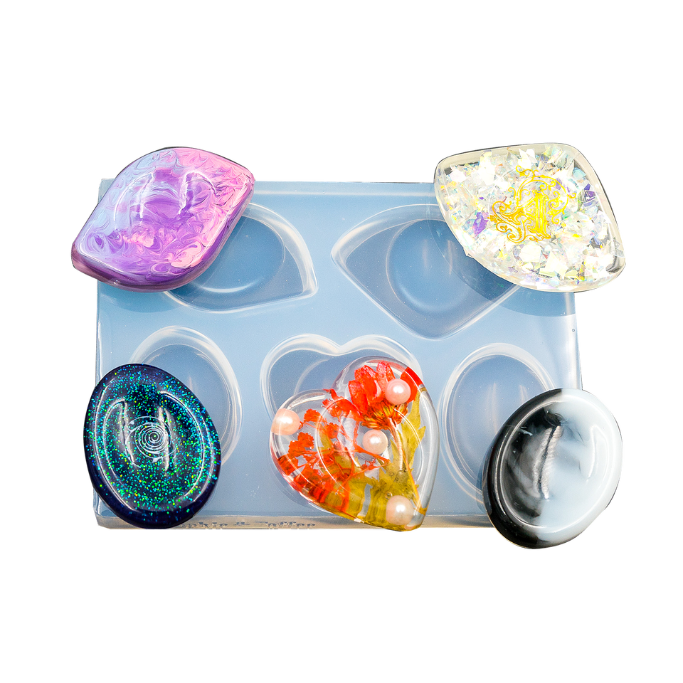 Worry Stones Silicone Mold (Exclusive) - 5 Cavity, Worry Stones Silicone  Mold, Stones DIY, Resin Stones Making, Epoxy Resin Crafts