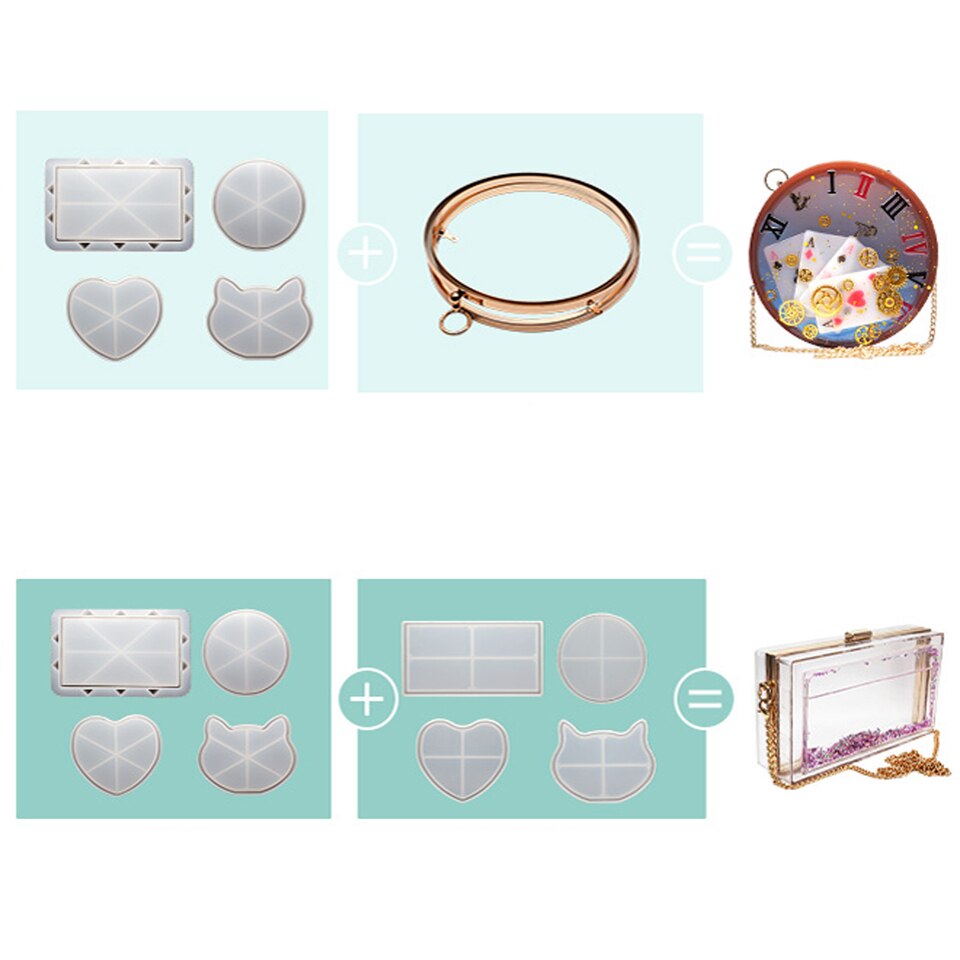 DIY 3D Lucky Bag Resin Mould Silicone Jewelry Mold Purse Casting Craft Tool  - Delicia.bg