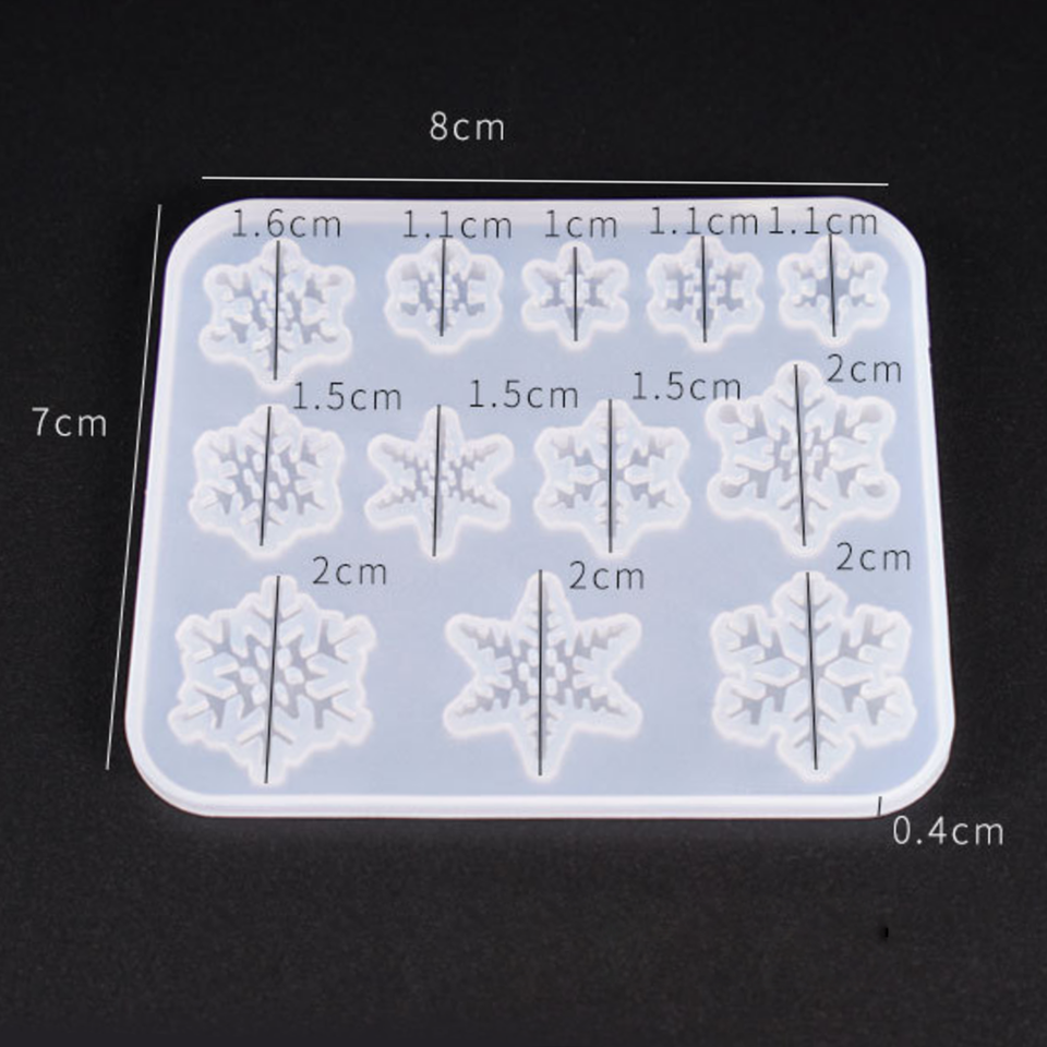 Snowflake Charm Clear Silicone Mold