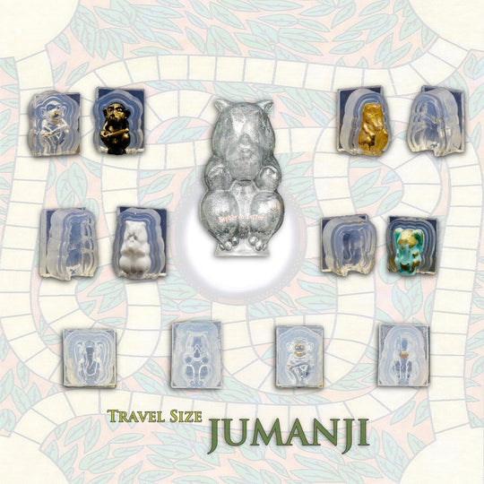 Molde de silicona para fichas de juego de Jumanji en tamaño de viaje