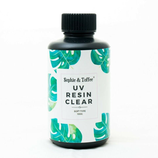 Resina UV transparente tipo suave 100 g